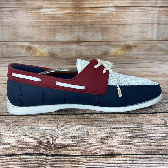 SWIMS Braided Lace Loafer Boat Shoes Men Size 11 Deck Shoes - Worn Once -. - Picture 5 of 10